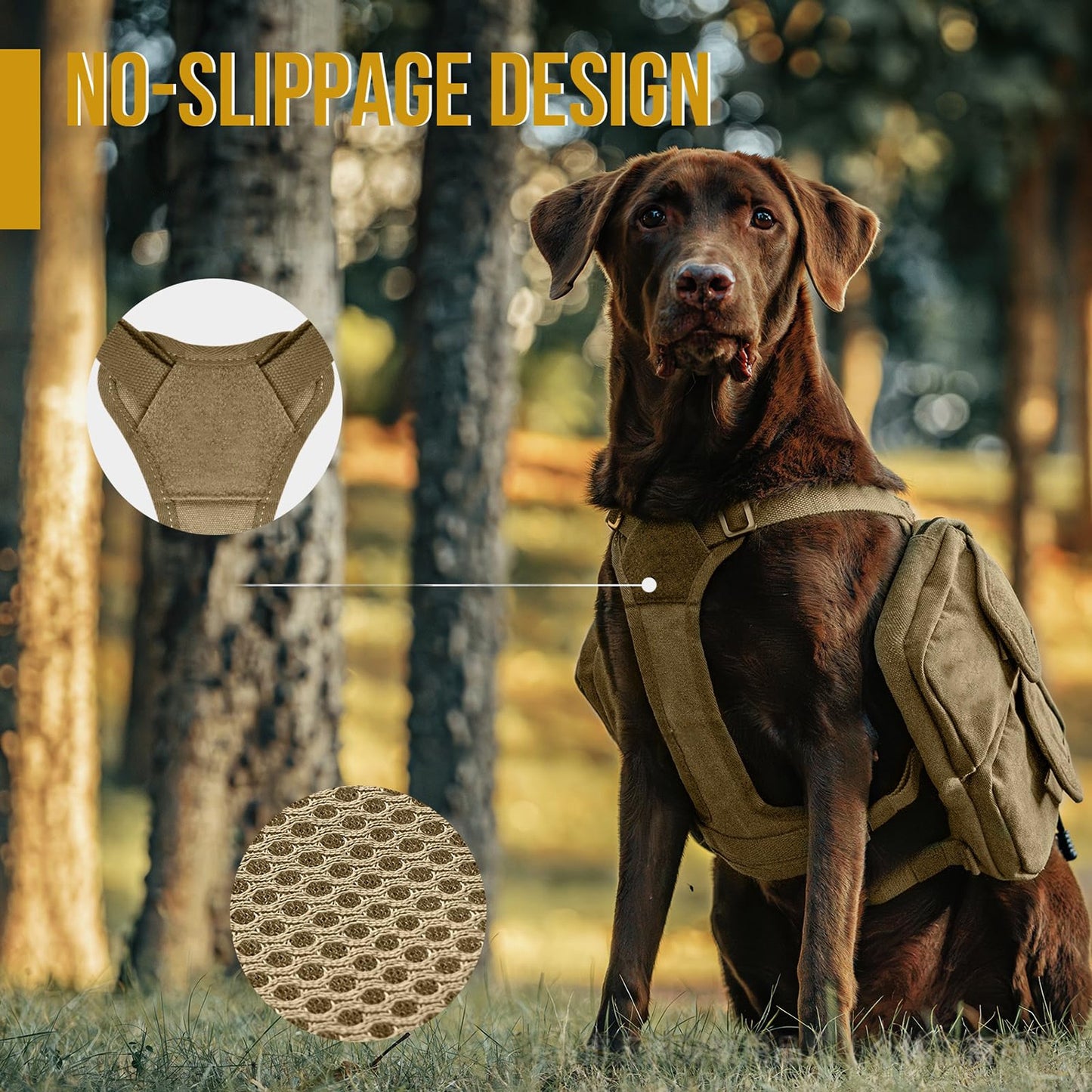 Adventure Saddle Bag Backpack for Dogs