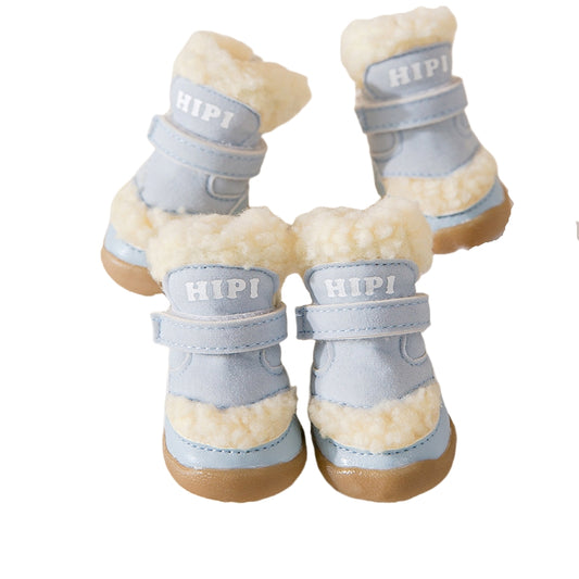 Waterproof dog boots - Light Blue