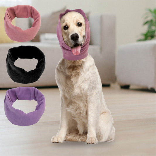 Calming dog snood - fireworks noise anxiety guide