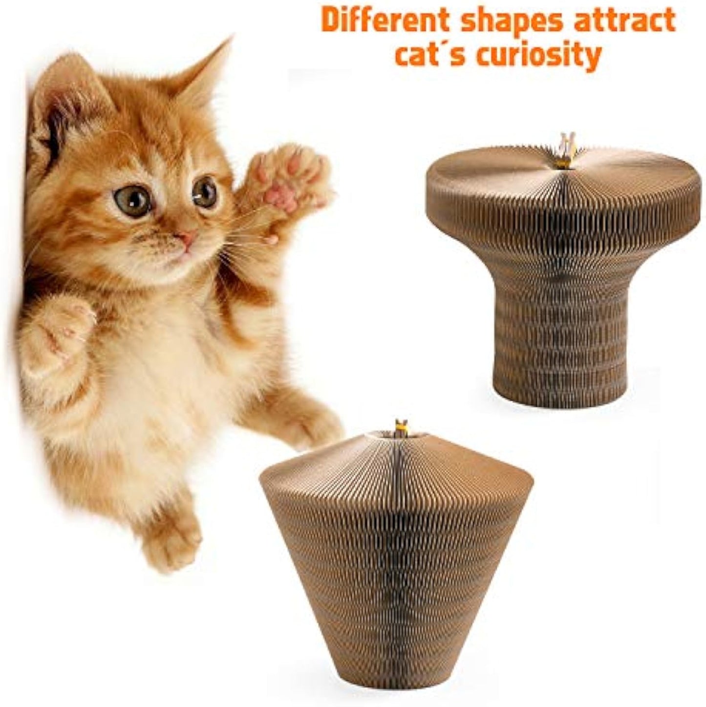 Collapsible Corrugated Cardboard Cat Scratcher Lounge