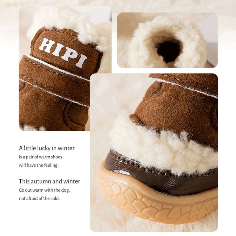 Dog boots velcro strap closure detail