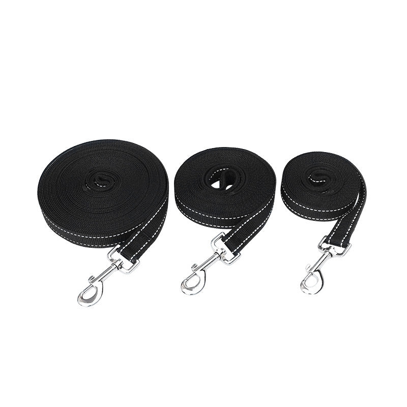 Long line dog lead for safe off-lead recall practice