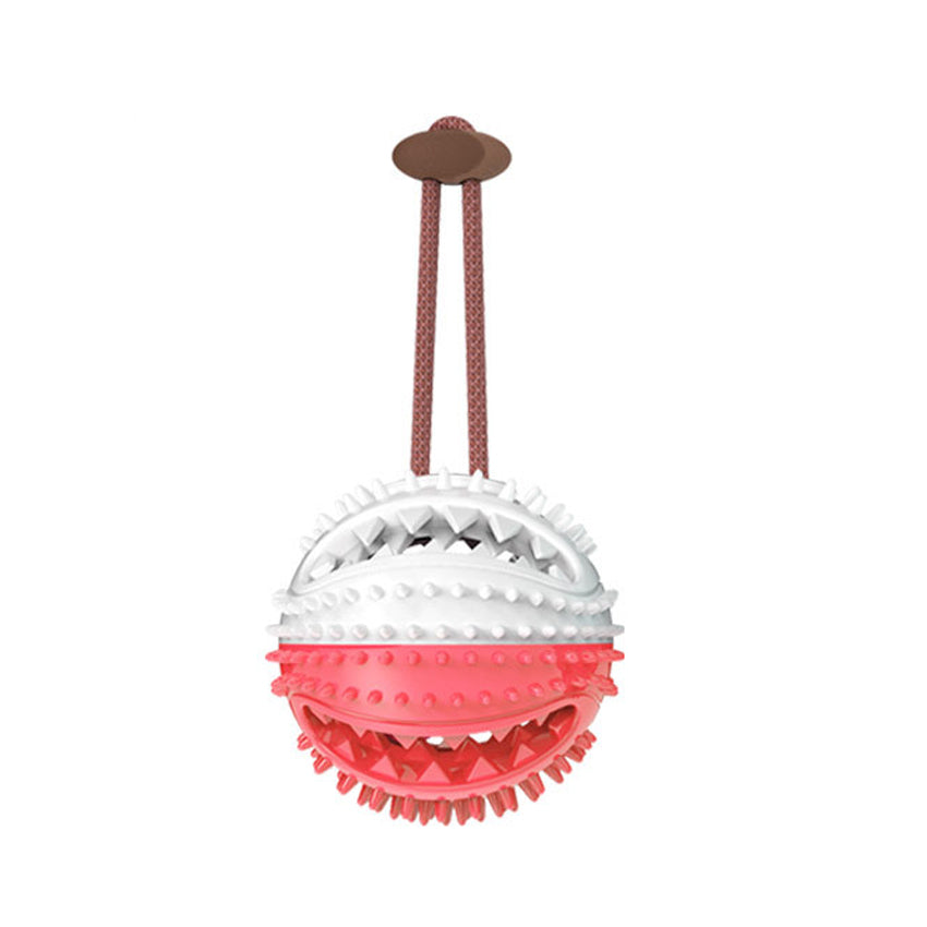 Suction Cup Tug Toy for Dogs - red and blue colourway