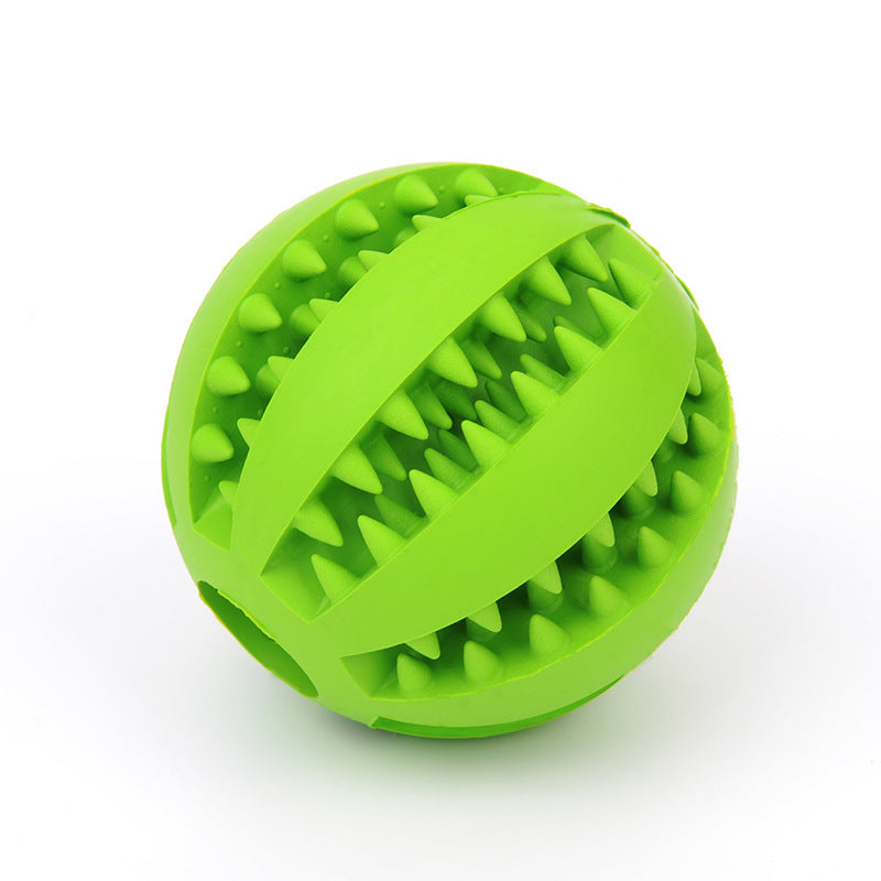 Rubber Treat-Dispensing Ball for Dogs - size comparison
