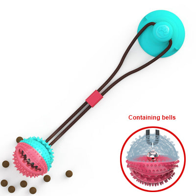 Suction Cup Tug Toy for Dogs - dog playing tug-of-war