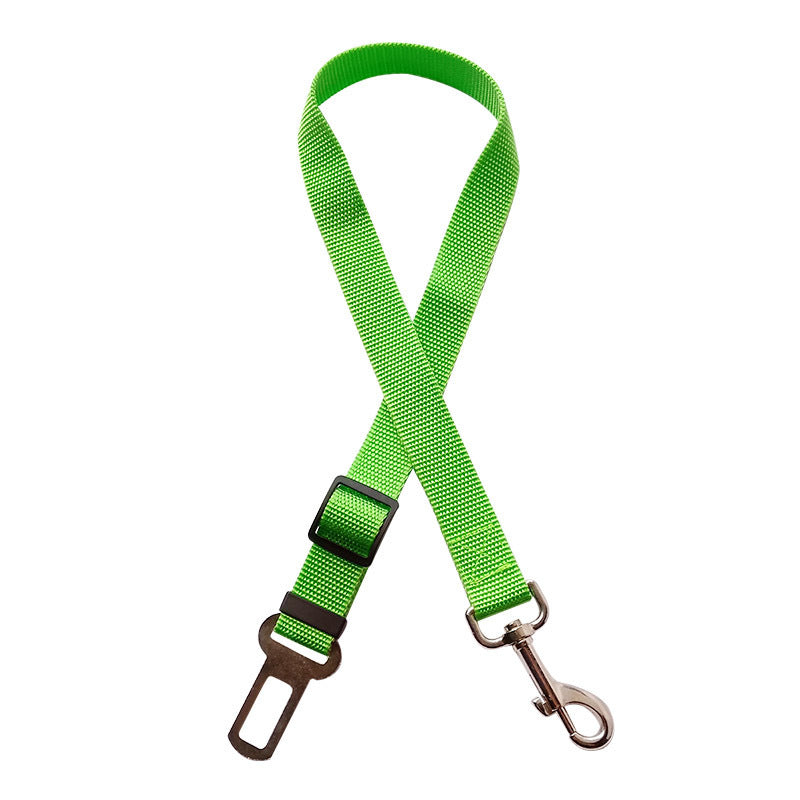 Green dog vehicle safety restraint harness clip