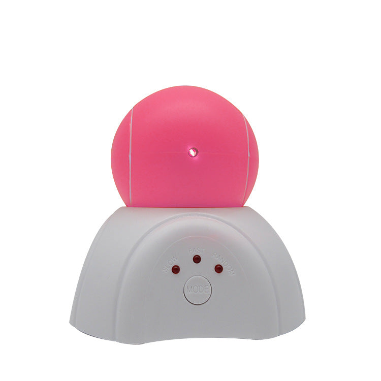 Pink automatic laser cat toy for indoor cats