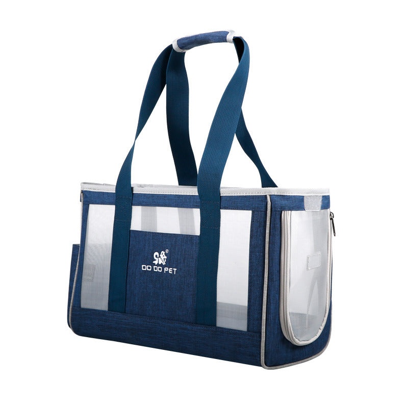 Blue travel tote carrier