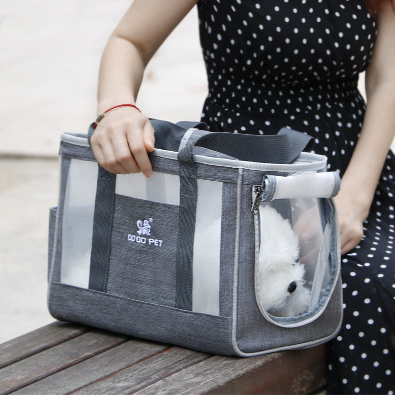 Travel tote carrier interior and structure detail