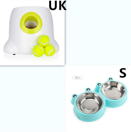 Automatic ball thrower loading mini tennis balls
