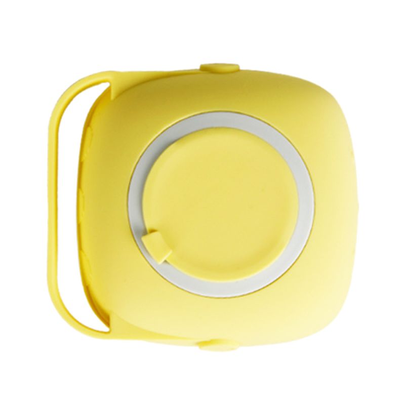 Self-filling silicone bath brush - Yellow