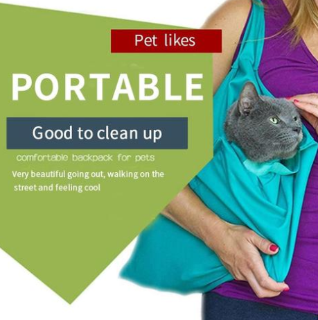 Breathable pet sling carrier crossbody bag for cats and small dogs