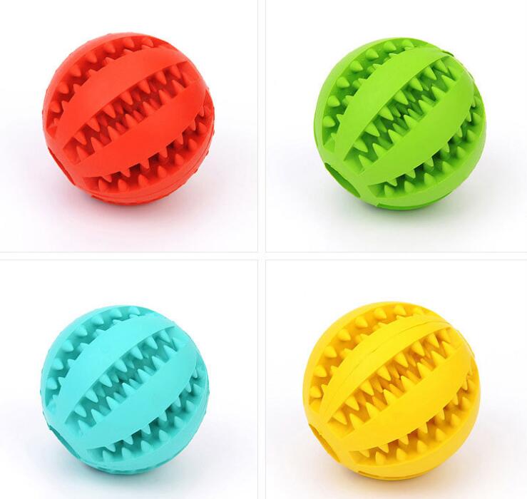 Rubber Treat-Dispensing Ball for Dogs - hollow centre for treats