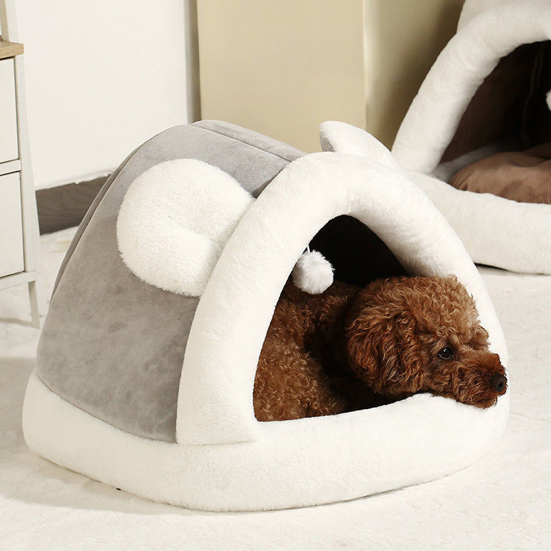Pawventure self-warming pet tent cave bed for cats