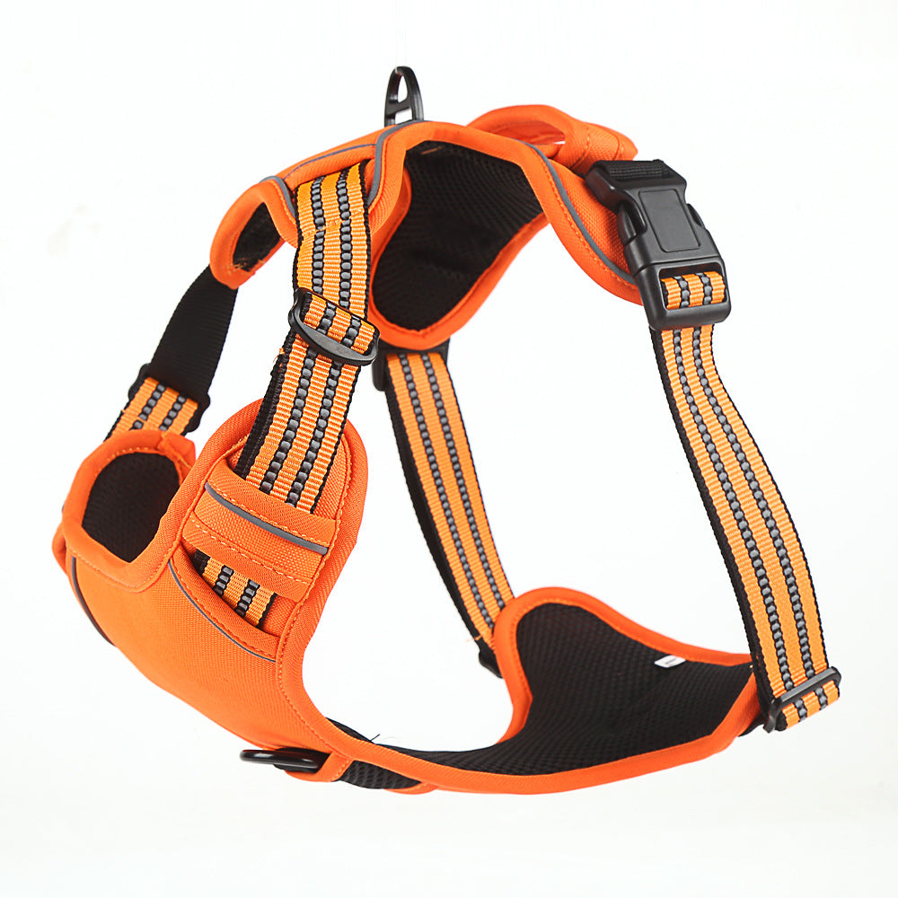 No-Pull Reflective Dog Harness - buckle and adjuster detail