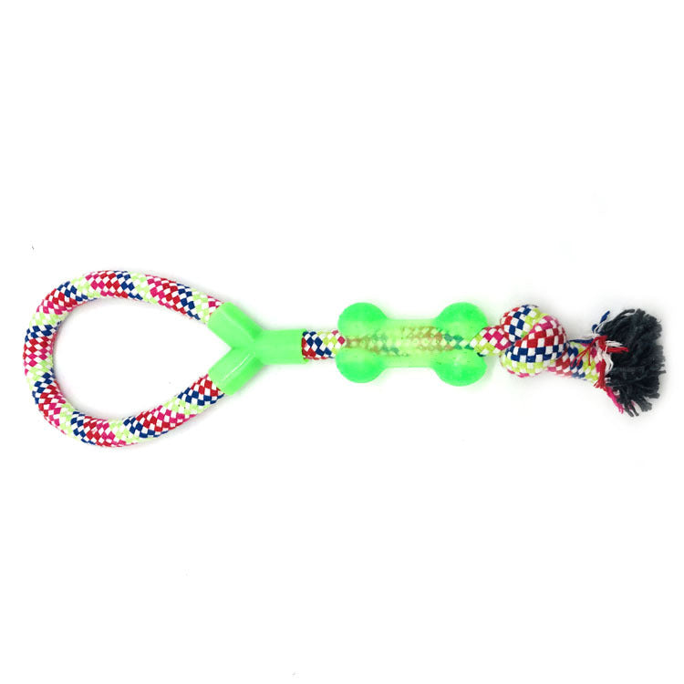 Assorted cotton rope dog toys knots and balls