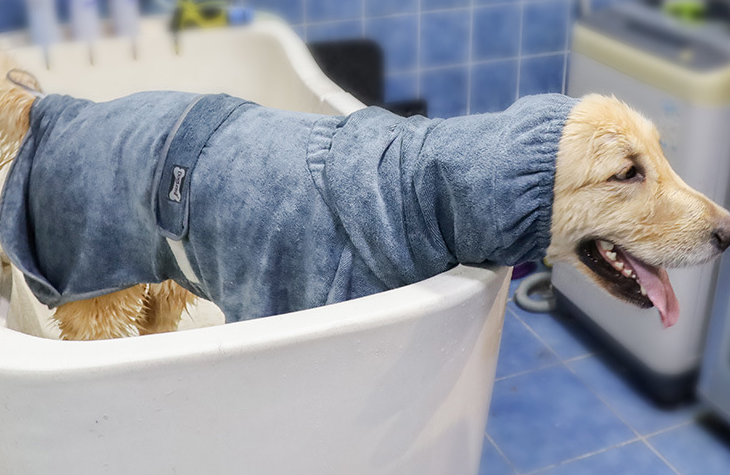 Pet bathrobe towel size and fit guide