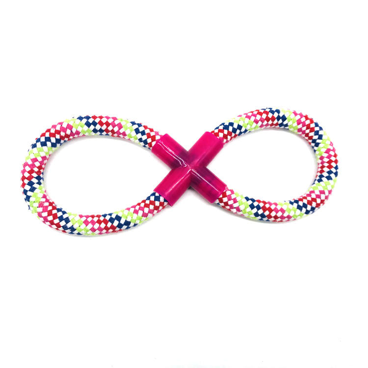 Durable woven cotton rope tug toys for dogs