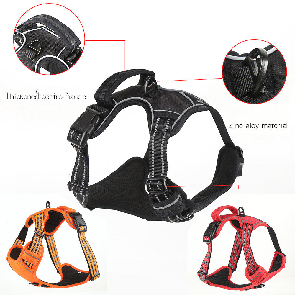 No-Pull Reflective Dog Harness - size chart