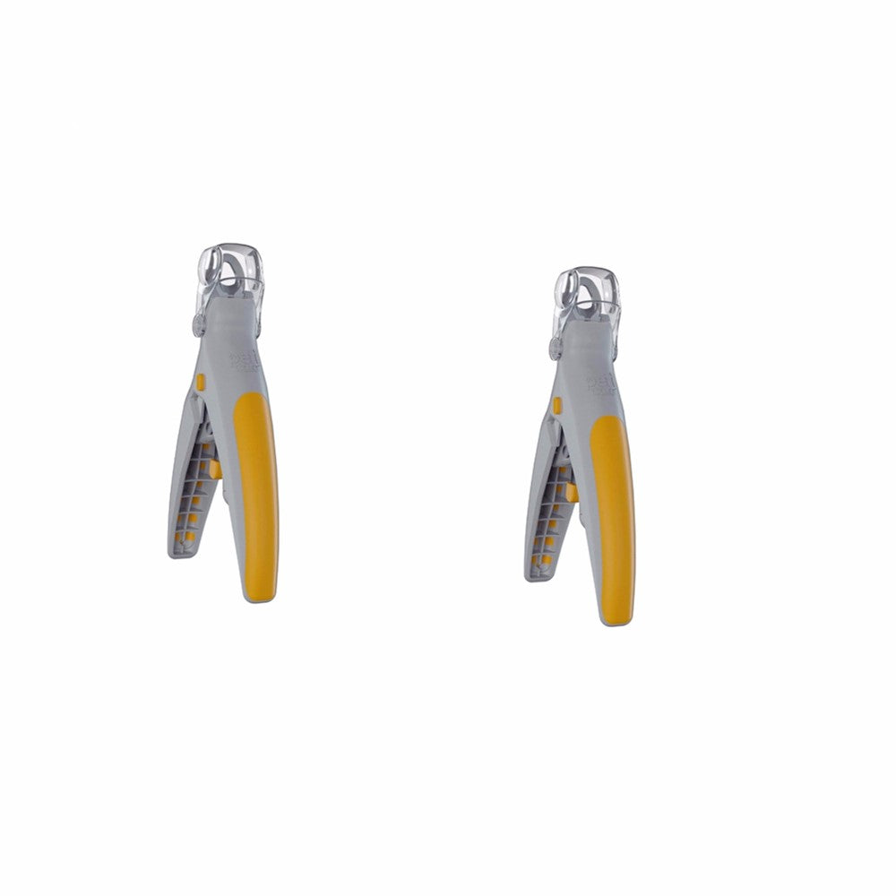 Trimming a dog nail with LED clipper
