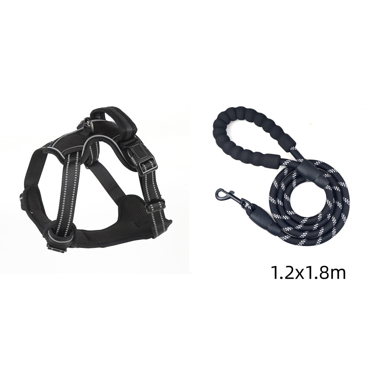 No-Pull Reflective Dog Harness - close-up of breathable material