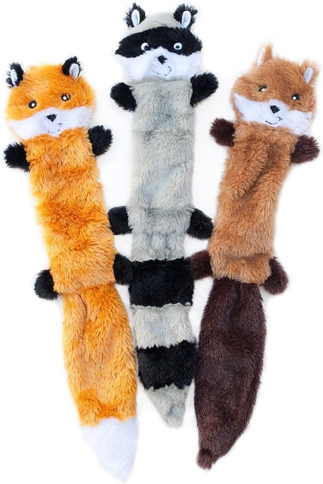 Machine washable stuffing-free dog plush toy