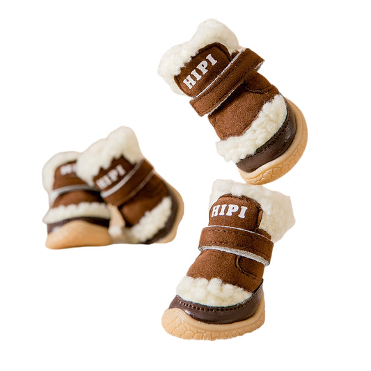 Waterproof dog boots - Brown