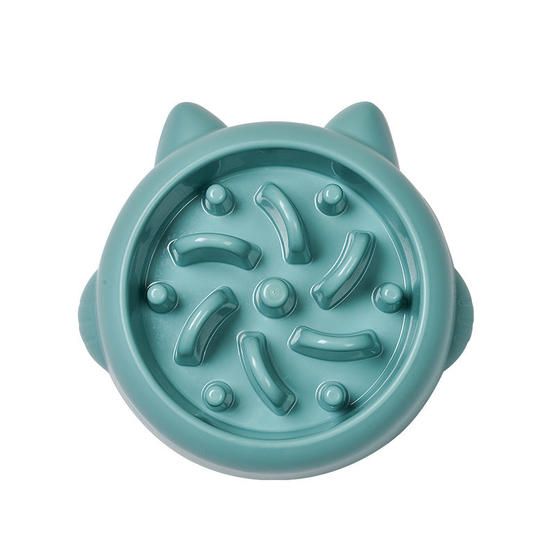 Anti-gulping slow feeder bowl - Green