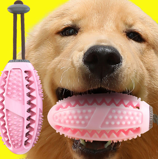 Suction Cup Tug Toy for Dogs - lifestyle photo with dog
