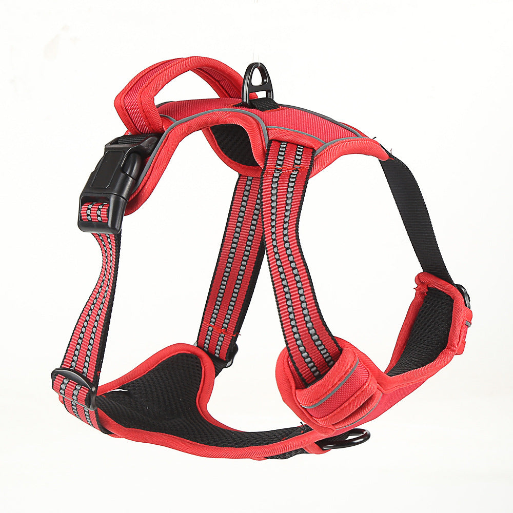 No-Pull Reflective Dog Harness - Fluorescent Orange colour