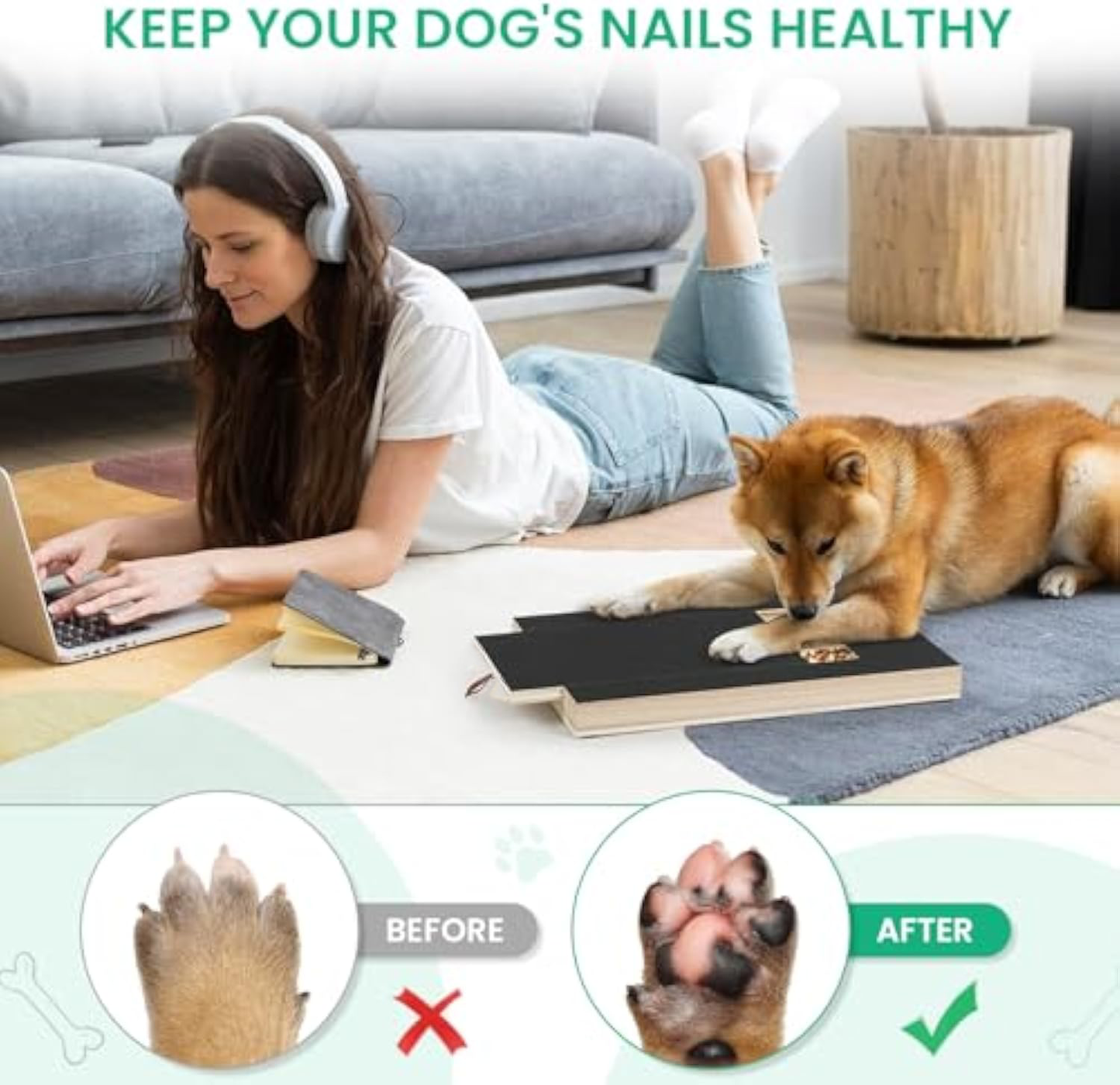 Multi-layer wood dog nail file board construction