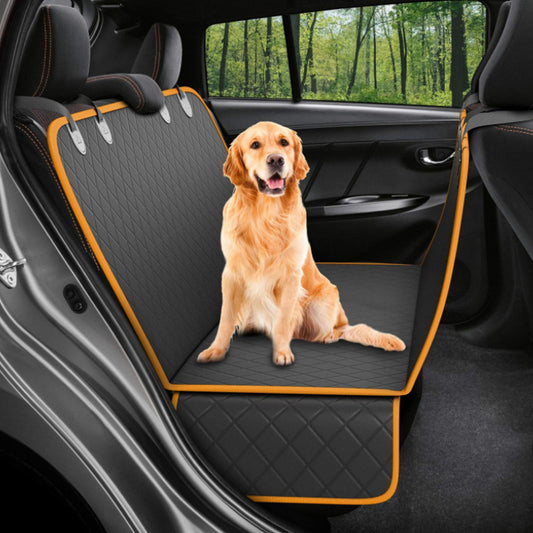 Waterproof dog car seat cover - Orange