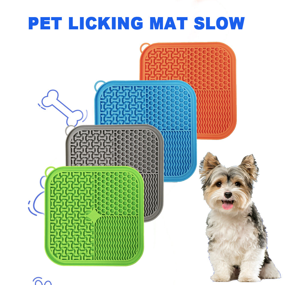 Dog and cat lick mat slow feeder pad with suction cups