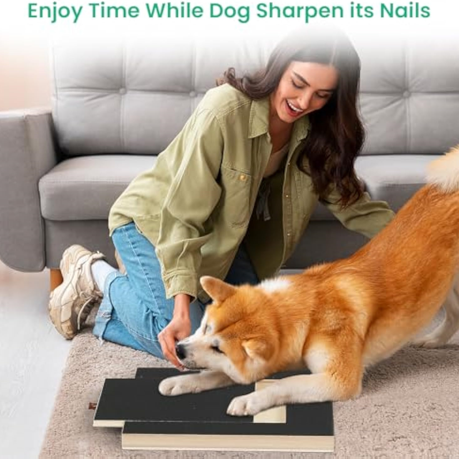 Nail scratch board lockable treat compartment detail