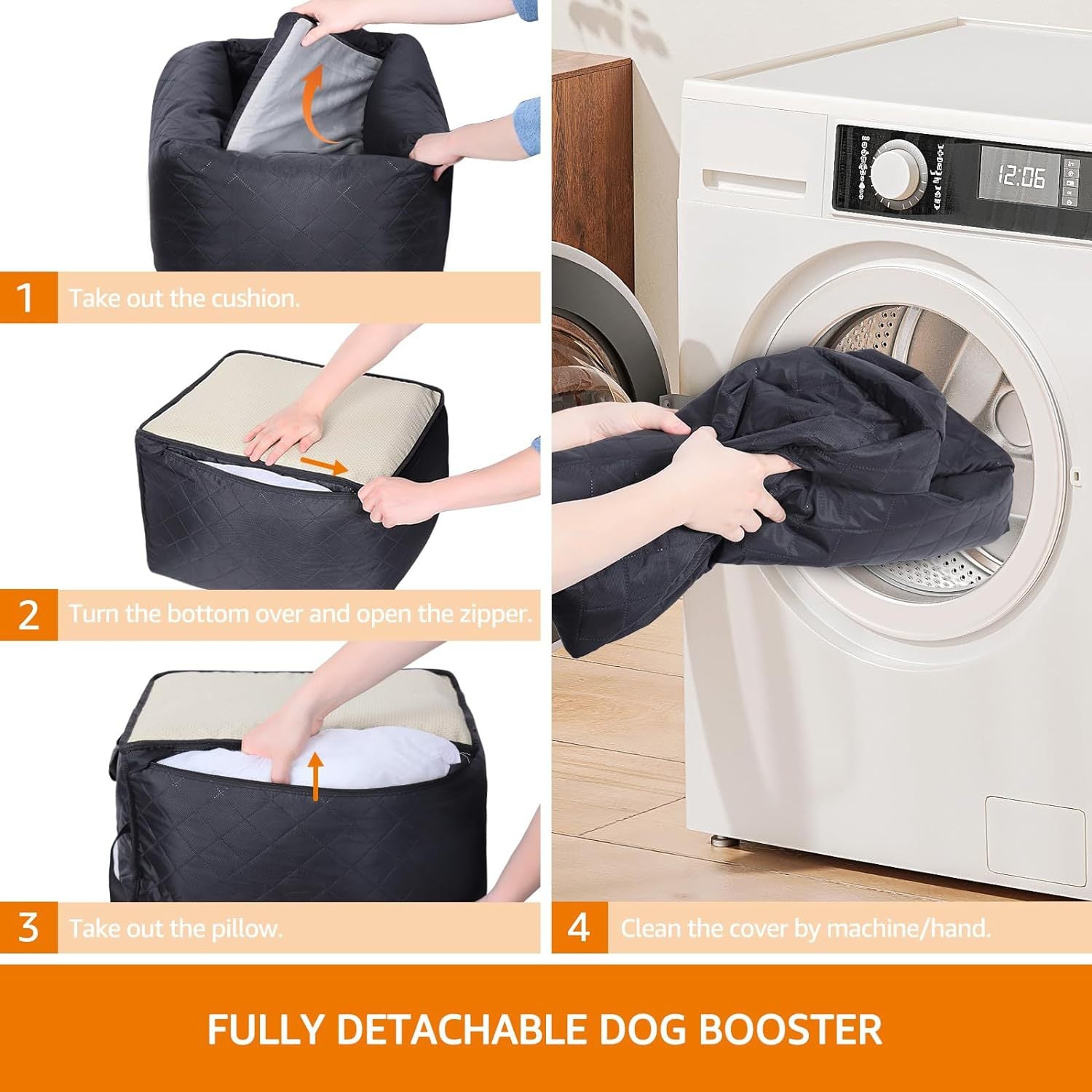 Dog travel car seat cover shielding upholstery from mud and fur