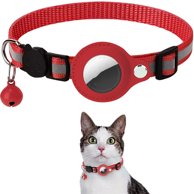Red AirTag safety collar