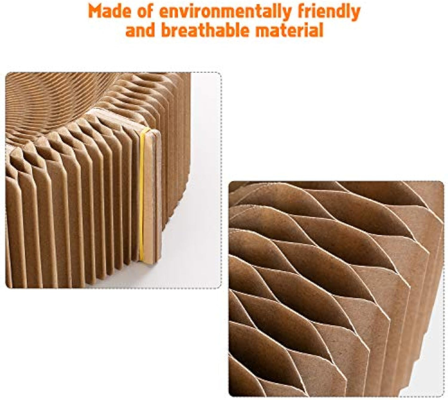Collapsible Corrugated Cardboard Cat Scratcher Lounge