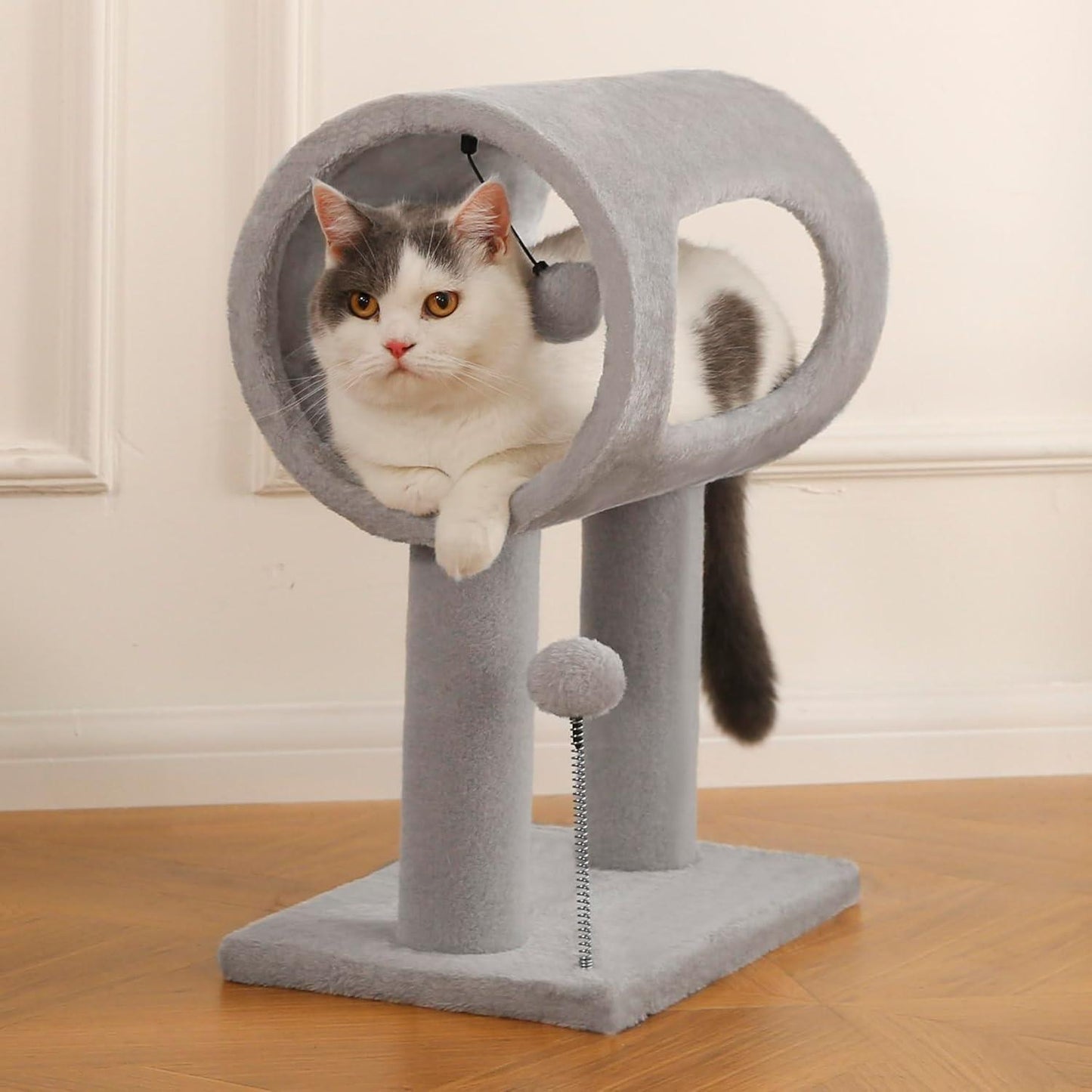 Cat scratching post tower dimensions and design detail