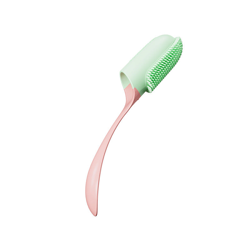 Pink pet finger toothbrush
