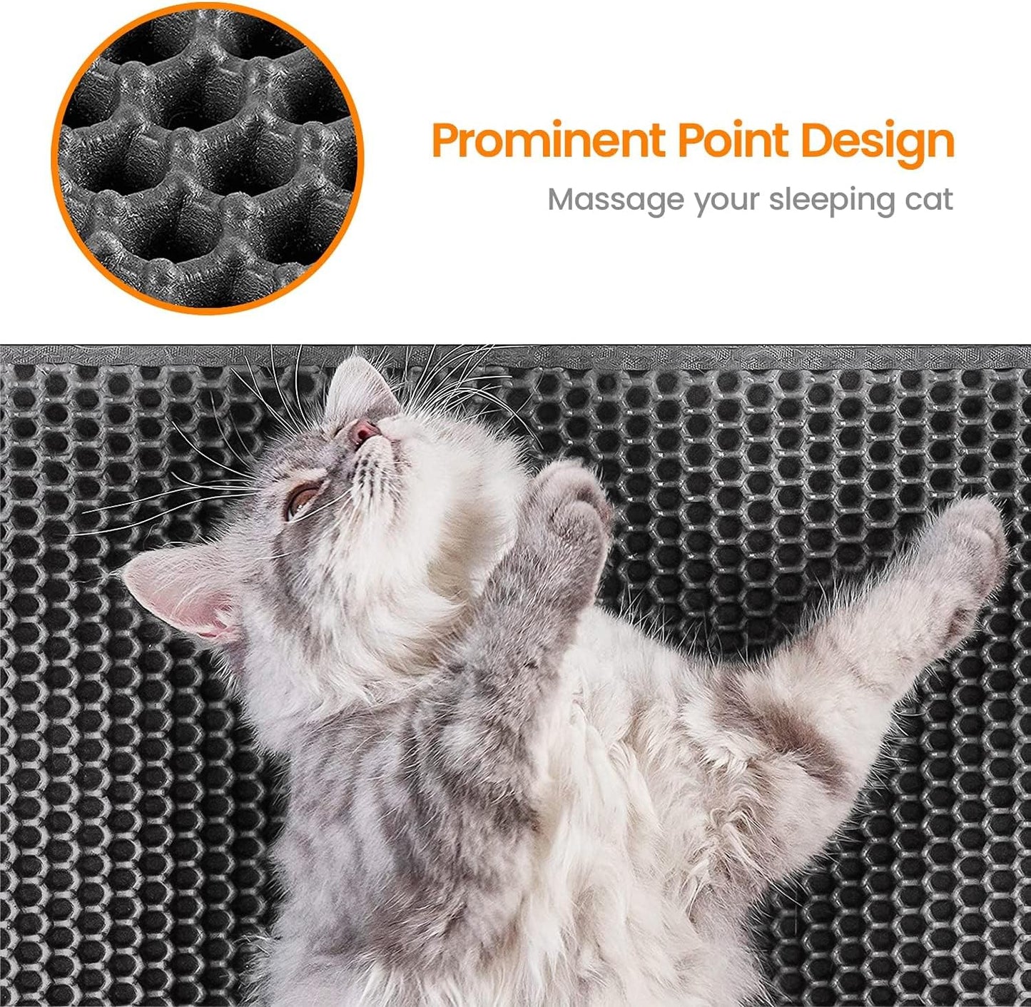 Honeycomb Double-Layer Cat Litter Trapping Mat