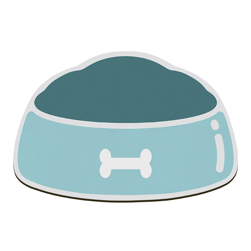 Flexible silicone feeding mat keeping floors clean at mealtime