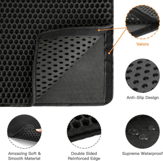 Honeycomb Double-Layer Cat Litter Trapping Mat