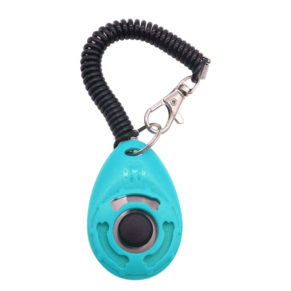Ergonomic drop-shaped dog training clicker