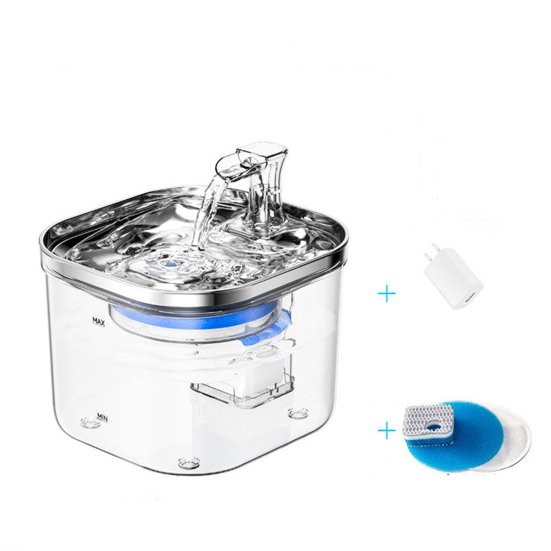 Standard stainless steel pet fountain 2L capacity