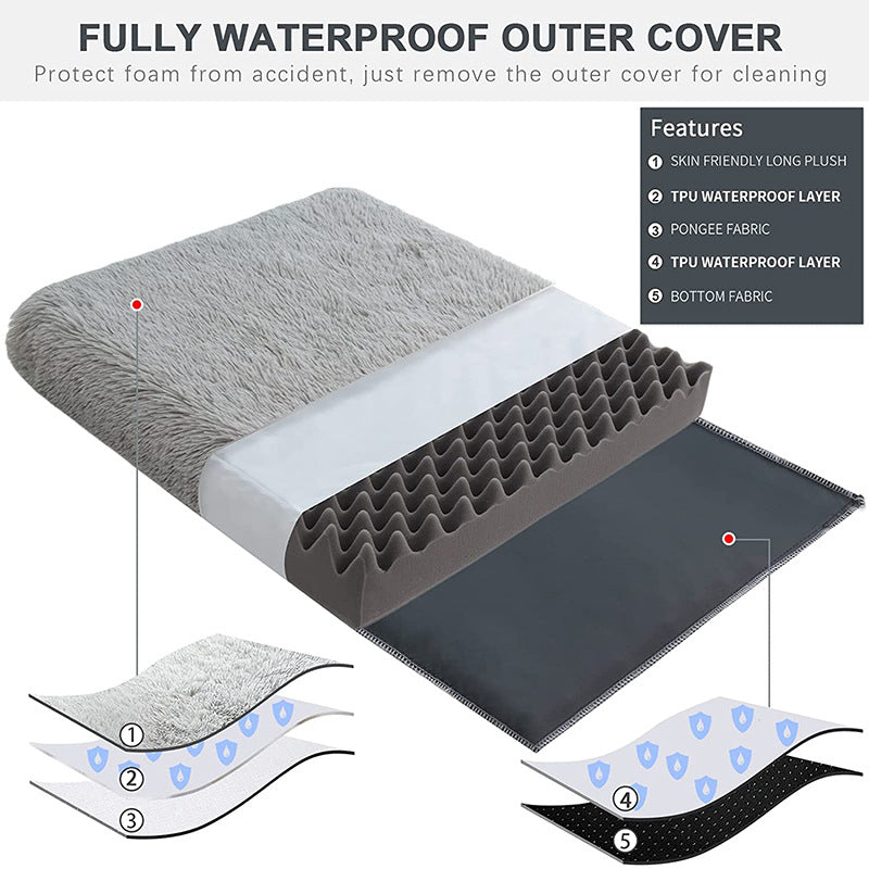 Soft calming bed for anxious and older dogs and cats