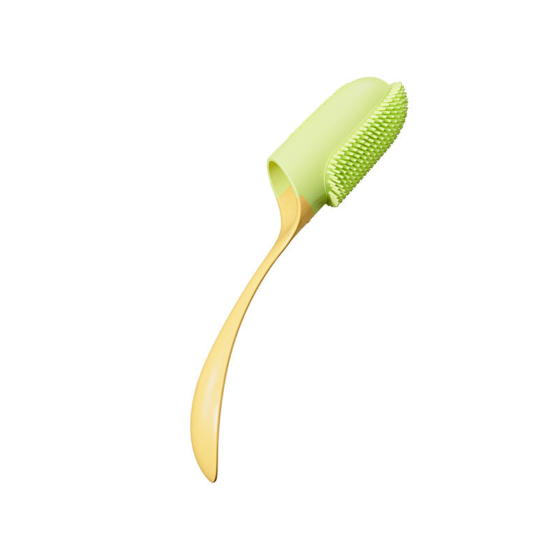 Yellow pet finger toothbrush