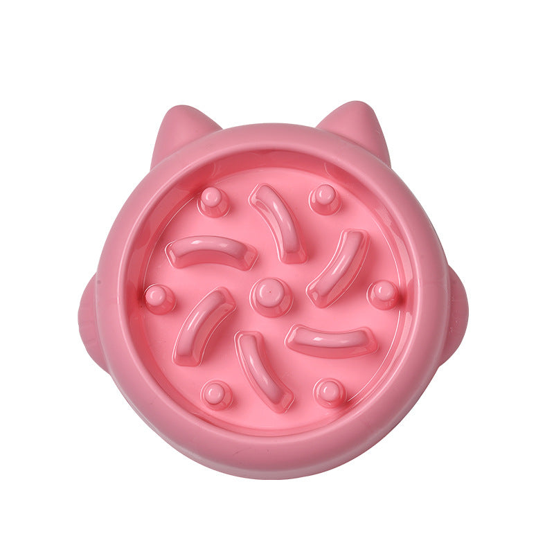 Anti-gulping slow feeder bowl - Pink