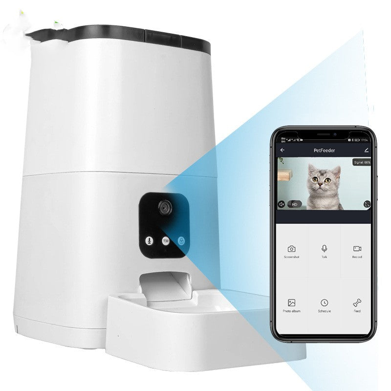 Automatic timed pet feeder for dogs and cats
