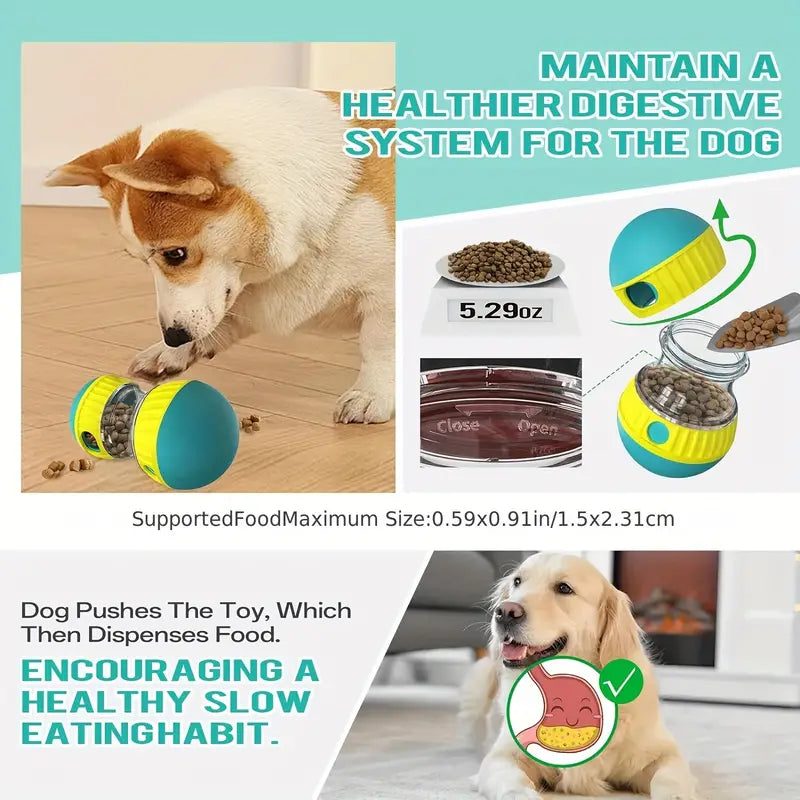 Slow feeder treat dispenser for dogs