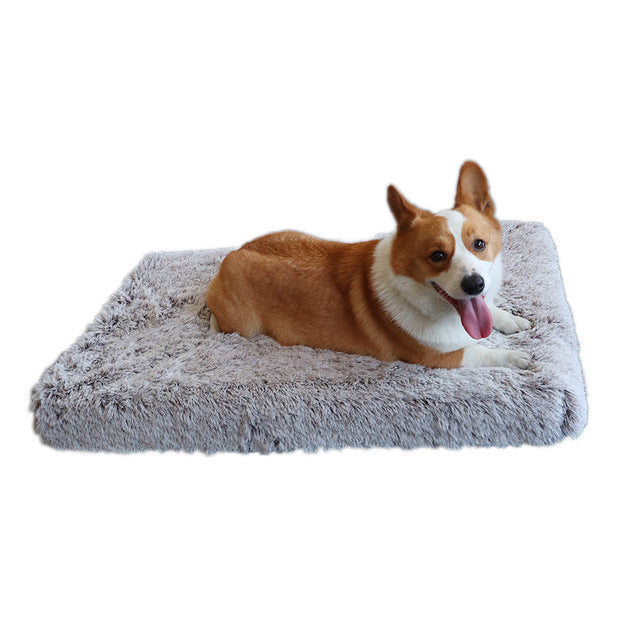 Plush pet bed colour options